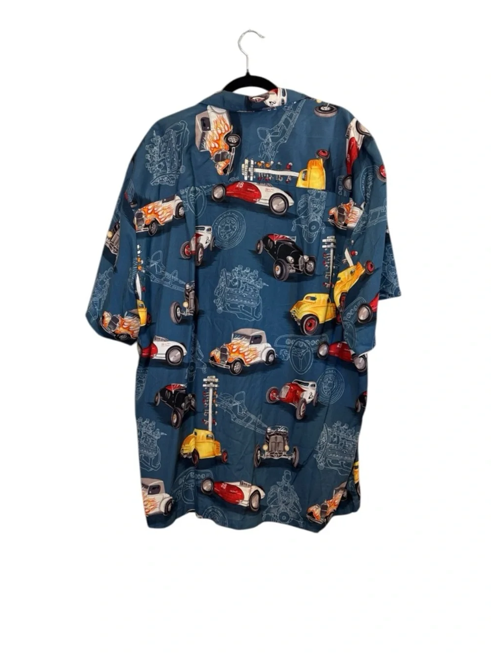 Paradise Found Vintage Hot Rod Hawaiian Shirt sz 2XL - Picture 3 of 6